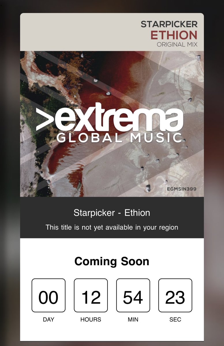 Starpickermusic (@starpickermusic) on Twitter photo Coming your way the energy doze for the weekend 🔥🚀 <a href="/extremaglobal/">Extrema Global Music</a>
👉extrema.ffm.to/ethion
#trancefamily #trancemusic Coming your way the energy doze for the weekend 🔥🚀 <a href="/extremaglobal/">Extrema Global Music</a>
👉extrema.ffm.to/ethion
#trancefamily #trancemusic