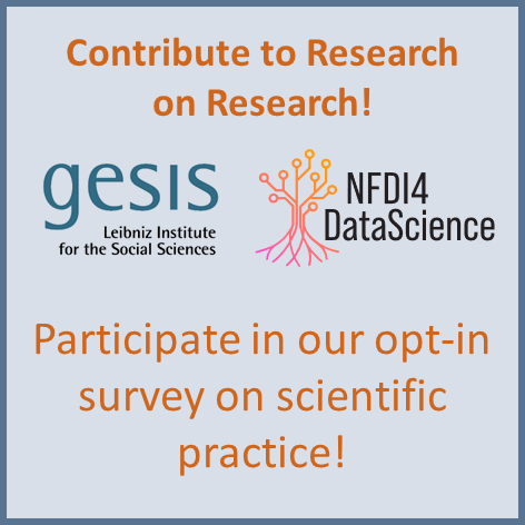 gesis_org's tweet photo. #openscience #supportscience #EUSN #EUSN23
You are a scientist? Please share your experience with data quality assurance and open science practices and tools! Participate in our survey via https://t.co/0ypC0vet2U
We will share anonymized data with the community https://t.co/KLjLwCZqXy