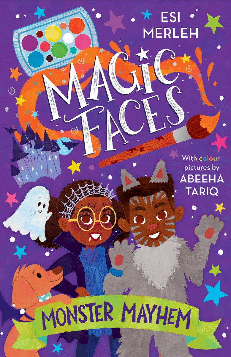 storymixstudio's tweet photo. #MagicFaces: Monster Mayhem is out now! This is the third book in a magical new series by Esi Merleh & illustrated by @AbeehaTariqArt. 🎨 Esi Merleh is the pen name for the collaboration between Storymix and Stella Botchway.

With brilliant adventures illustrated in full-colour, Magic Faces is the perfect series for early readers transitioning from picture books to chapter books! Get your copy today at https://t.co/VPPl99EzGc

@PublishingUCLan #PubDay #WeNeedDiverseBooks #Halloween #BackToSchool