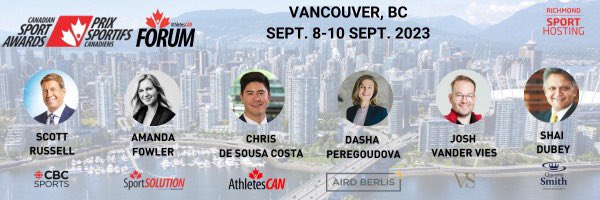 Off to Vancouver today for the <a href="/AthletesCAN/">AthletesCAN</a> Forum!

Excited to see some familiar faces as well as making new connections.

#AthletesCANForum23
