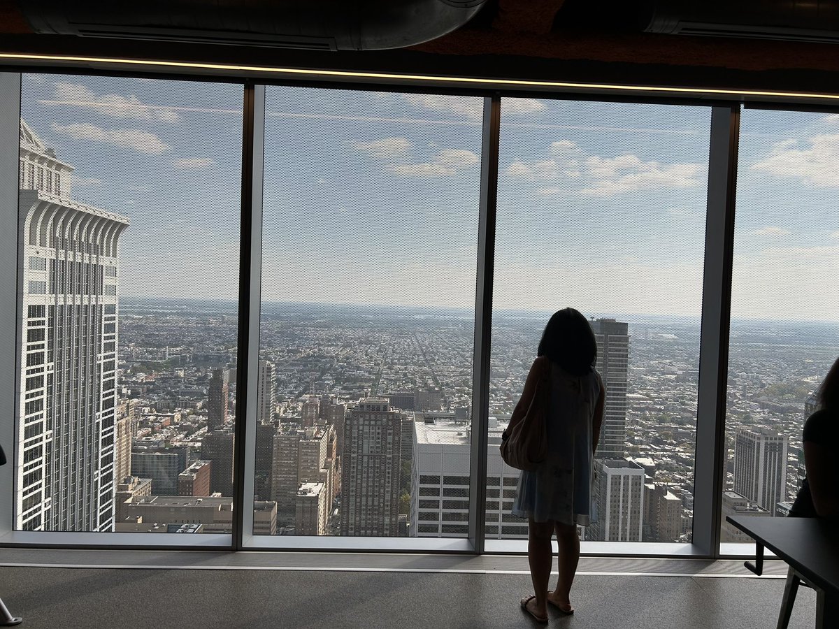 NBCUAcademy's tweet photo. We got to go inside @comcast’s #UniversalSphere in the upper lobby to view an inspirational film, “The Power of I.” The #ComcastTechnologyCenter is full of inspiration! https://t.co/7e5kl9qpfW