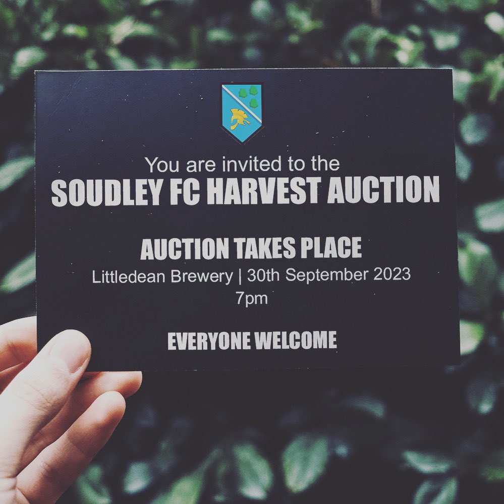 Soudley_AFC's tweet photo. 🍁 Soudley FC Annual Harvest - All Welcome 📍 Littledean Tap 🕰️ 7pm 📆 30th September https://t.co/Vrp7TSN55H