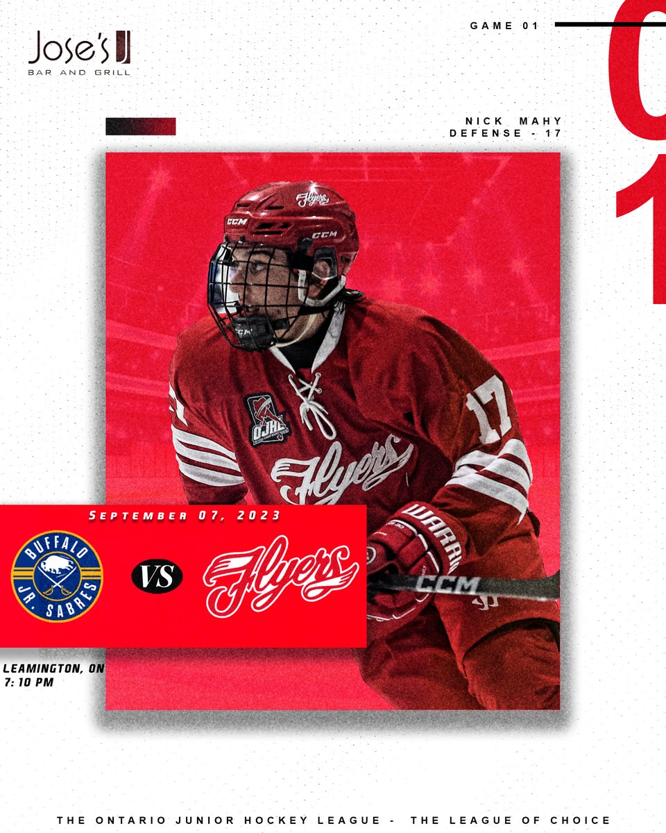 🚨🚨IT'S THURSDAY!!🚨🚨

LETS DO THIS HOCKEY! Join us as we raise our SUTHERLAND CUP CHAMPIONS banner before we kick off our 1st season in Jr. 'A' with the OJHL. Arrive early and secure your spot! Don't forget kids are free courtesy of Melo LLP.

🆚 Buffalo
⏰: 7:10pm