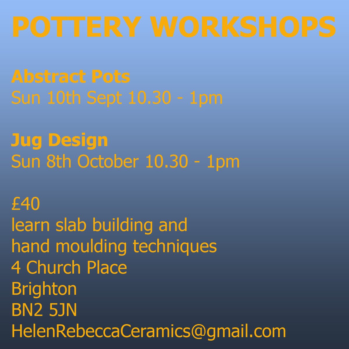 #potteryworkshop #Brighton