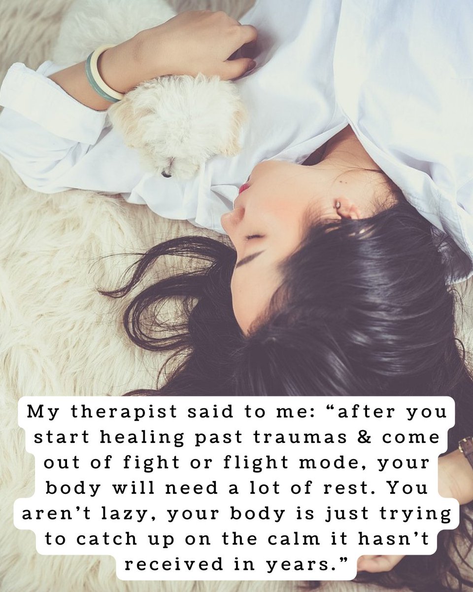 🌼✨ Embrace rest, dear friend! Your body needs it after healing past traumas. You're not lazy, just catching up on the calm it hasn't received. 💛😴 How do you prioritize rest? Share in the comments! 🌸💭 

#HealingJourney #EmbraceRest #SelfCare