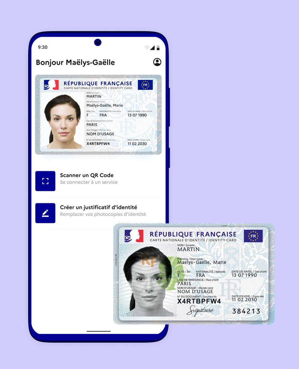 france_identite's tweet photo. Pour participer à la beta de France Identité il faut : 
👉 Posséder la nouvelle carte d’identité 
👉 Être majeur
👉 Avoir un Android NFC (> 8) ou iOS (>16) https://t.co/lKbkj1y2UI