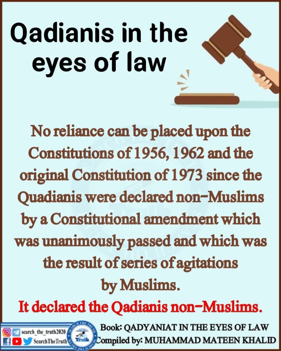 A9badar's tweet photo. In the eyes of law

#یوم_ختم_نبوت_پارلیمنٹ_کافیصلہ
A Day of Great Judgment https://t.co/SZvRv4VJN0