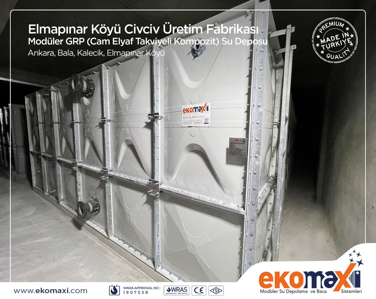 Ekomaxi1's tweet photo. #belediye #kaymakam #suidareleri #temizsu #suyukoru #sağlıklısu #su #grpsudeposu #sudeposu #çevre #temizsu #mekanik #müteahhit #sudepolama #HVAC #mühendis #inşaat #KamuMuehendisleri #watertank #waterstorage #grptank #sectionaltank #paneltank #sutankı #waterstoragetank https://t.co/VBLuGIldVt