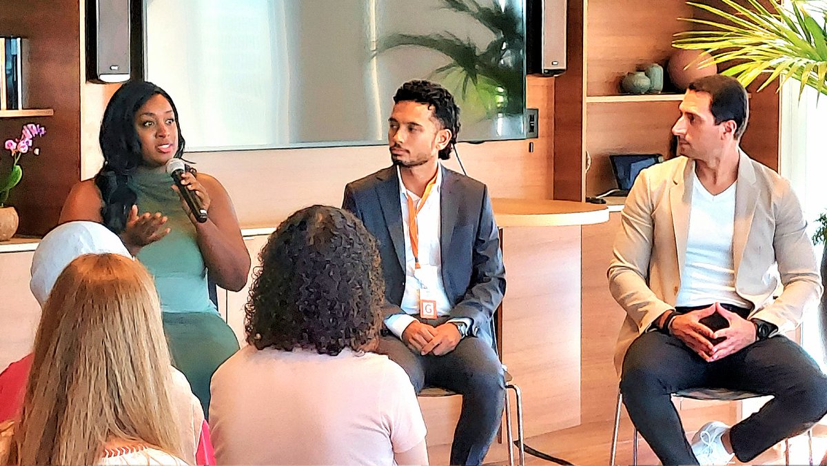 Yesterday at the <a href="/salesforce/">Salesforce</a> office, I joined <a href="/Rabobank/">Rabobank</a>'s Hord Wbi and <a href="/AmsterdamImpact/">Amsterdam Impact</a>'s Rifai Leiwakabessy to discuss the developments in creating an inclusive and equitable climate in the Netherlands.

Adaption of technology and tech-skills can equalise the playing field.