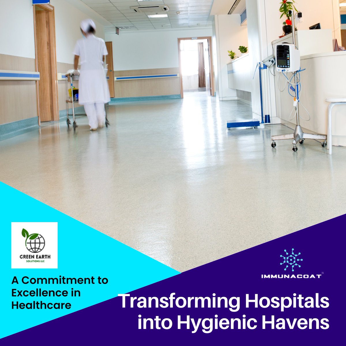 GreenEarth32932's tweet photo. Immunacoat's cutting-edge antimicrobial polyurethane coating is here to revolutionize hospital cleanliness. 
#zerovoc #antimicrobialcoatings #diseasepreventioninhospitals #constructionmaterials #polyurethane #aliphaticpolyurethane #concrete #industrialcoatings #epoxy #Scottsdale https://t.co/HE5n9T0dKc