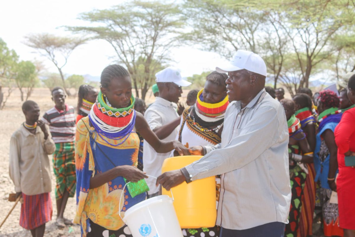 TurkanaCountyKE's tweet photo. Four villages in Lapur Ward, Turkana North Sub-county, celebrate their achievement as the County Government's Ministry of Health and Sanitation officially declares them as Open Defecation Free . https://t.co/7iwMo83frb