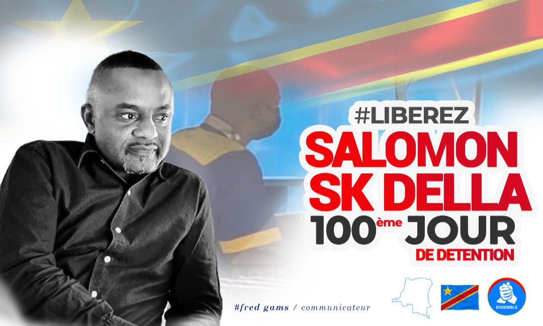 abelamundala's tweet photo. Ce crime d'Etat a dépassé les 100 Jours...
Il est clairement établi  que cette arrestation arbitraire es devenue un programme du Gouvernement !
#LiberezSalomon @fatshi13 @LukondeSama #RDC https://t.co/23kf8EZSFJ