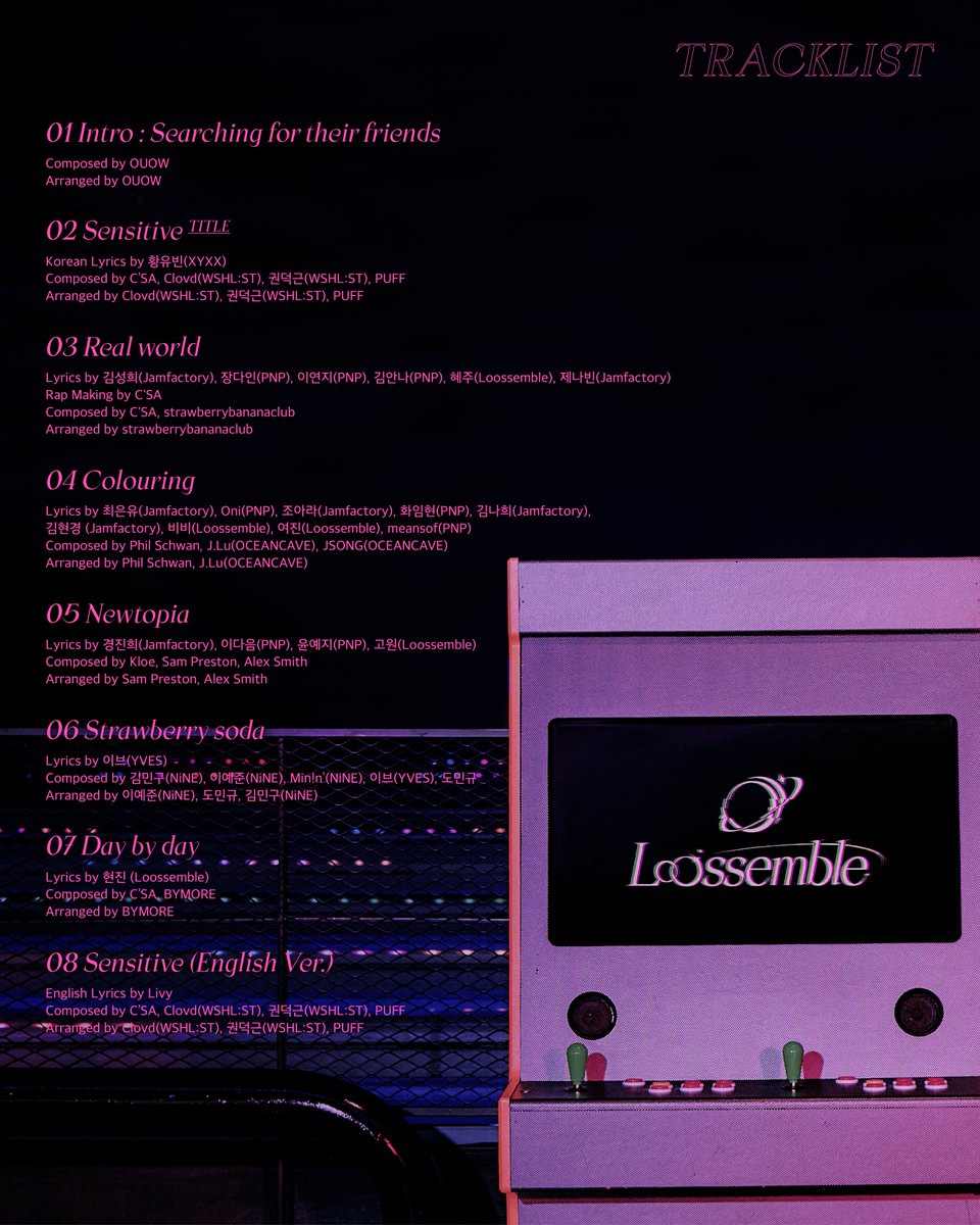 Loossemble (루셈블) 
1st Mini Album [Loossemble]

📡Track List📡
 
2023.09.15 6PM (KST)

#루셈블 #Loossemble