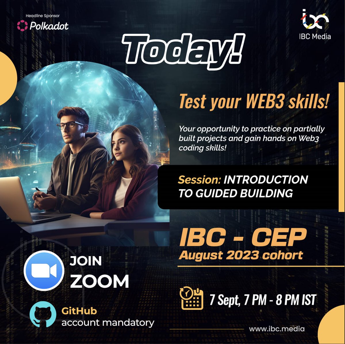 🚀 Ready for a journey of creativity and innovation? Join our Intro to Guided Building Session TODAY at 7 PM IST!

Prepare: ✅ GitHub Account ✅ System Setup ✅ Watch CEP Module 2 ✅ Guided Building Exercise

Zoom Link: zoom.us/webinar/regist…
Bring your friends! 🎉