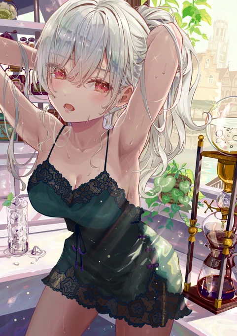 あ…あっつぃ……とける……。 