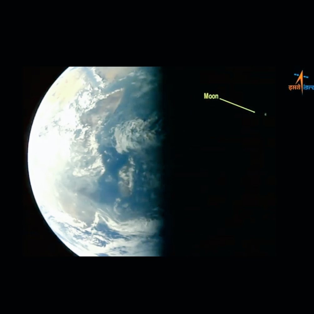 NandaNithesh's tweet image. Aditya L1 s first selfie of our Rock and the moon. Sunawestruck
Credits @isro 
#isro #indiasolarmission #aditya