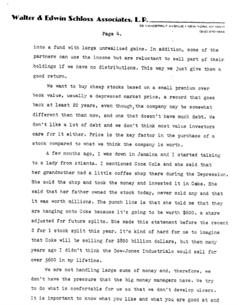 F_Compounders's tweet photo. Walter Schloss returned 15.7% per year over 45years. 

He wrote this paper explaining why he invests the way he does. 

“Why We Invest The Way We Do” by Walter Schloss https://t.co/v1Kk4WP3TU