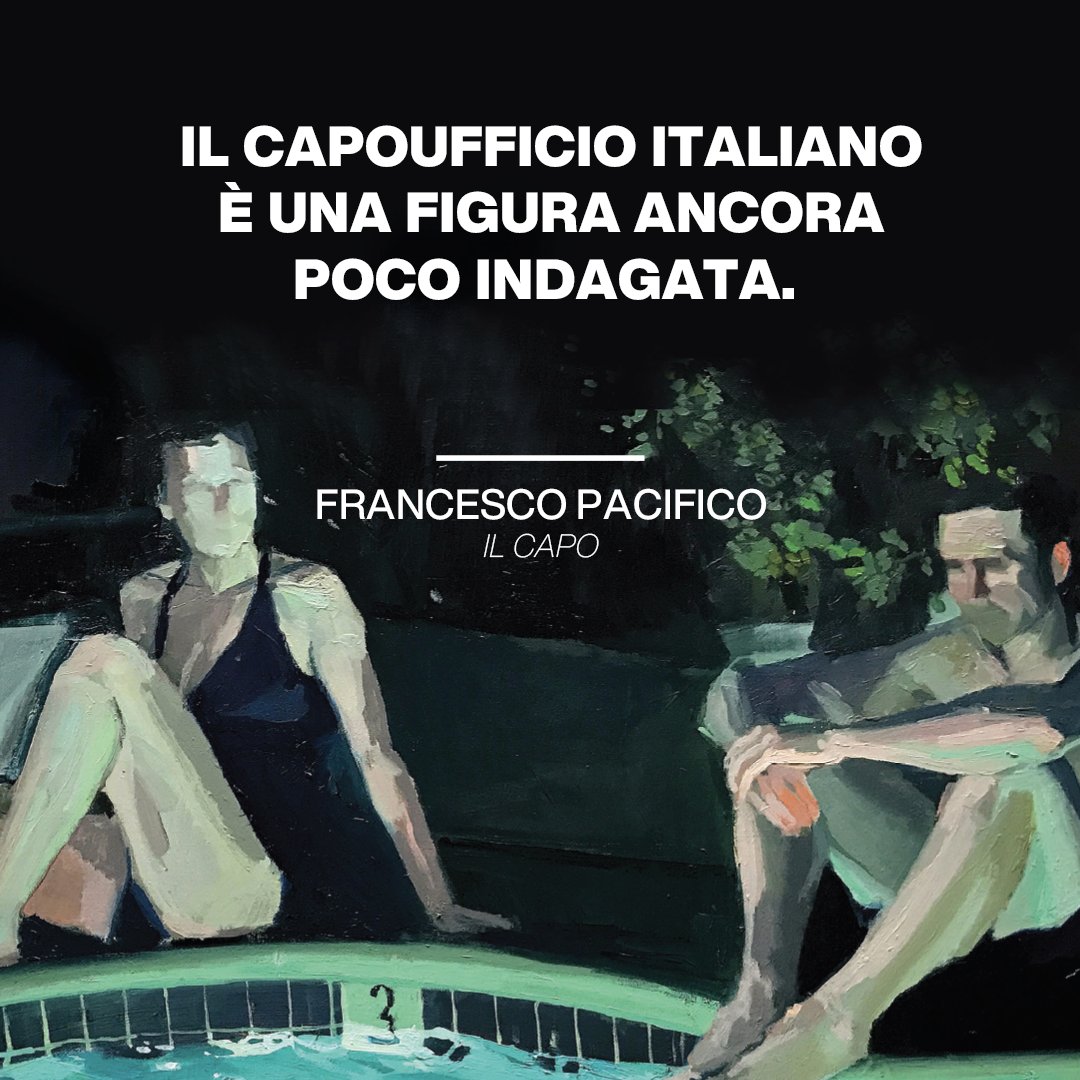 Sono molti anni che @fzpacifico lavora, attraverso la scrittura, alla decostruzione del proprio privilegio di classe e di genere. “Il capo” è una tappa cruciale di questo percorso, una riflessione sul potere, sul desiderio e sulla manipolazione.