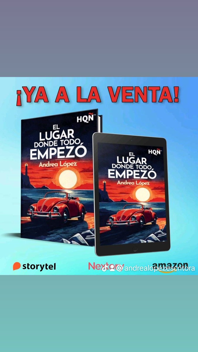 ‼️YA A LA VENTA‼️
Enlace de compra👇👇
azonlinks.com/B0CCX116K9
La reedición de El Lugar Donde Todo Empezó está disponible en todas las plataformas digitales y en amazon tanto en kindleUnlimited, como en digital. 
#novedadesliterarias #novelacontemporánea 
#bookstagram #booklover