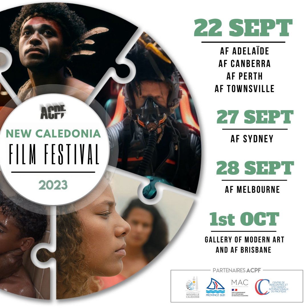 #Cinema | More French films coming to Australia with the New Caledonia Film Festival! 🇫🇷🎥🇦🇺

📆 22  Sept to 1st Oct 2023
📍Canberra, Sydney, Brisbane, Adelaide, Perth, Townsville and Melbourne

👉 The full program and tickets will be available soon, 
so don't miss out!
