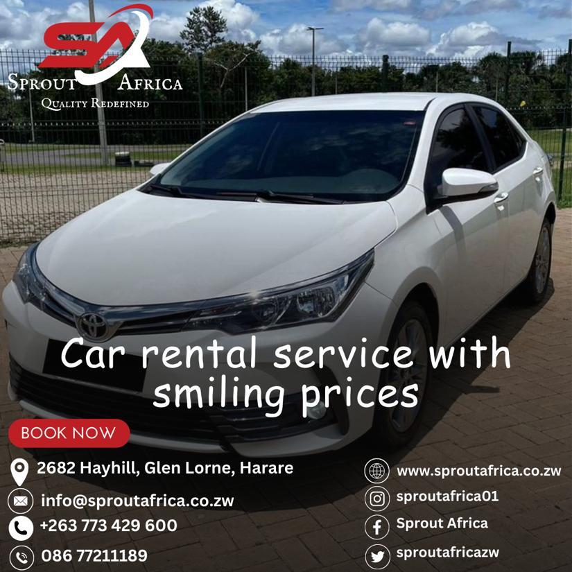 Our team is dedicated to providing you with a seamless and stress-free experience, all at prices that will leave you smiling!
#SproutAfrica #CarRental #EasyBooking #RentACar #BookNow #VehicleHire #smile #quality #qualityredefined #affordableluxury #affordableprices