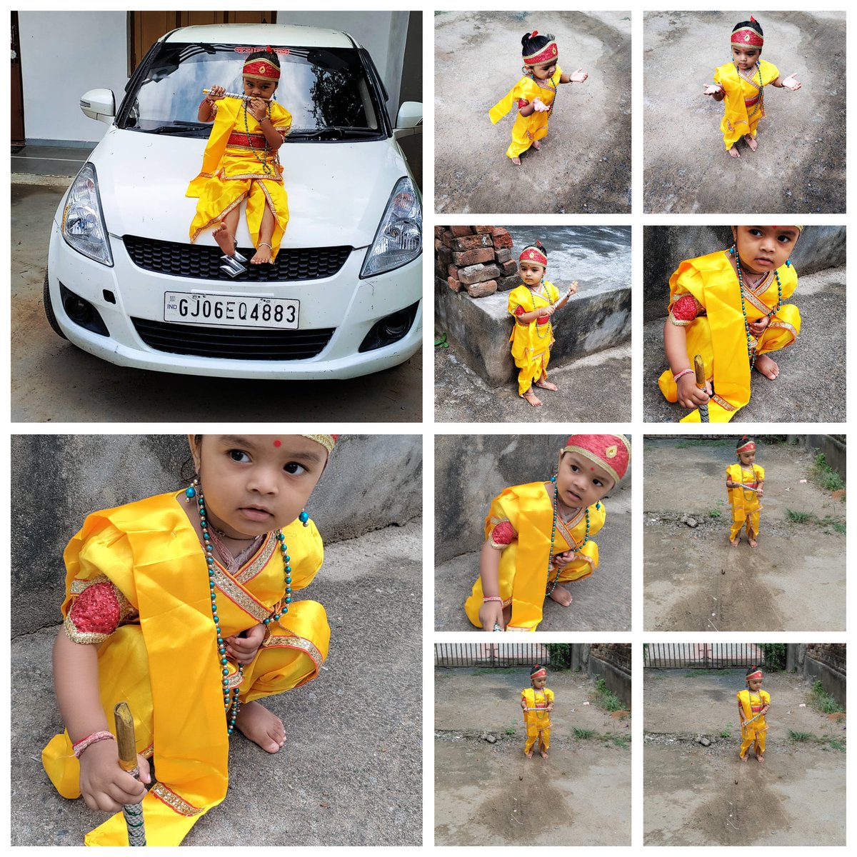 *આજરોજ ભગવાન શ્રી કૃષ્ણના જન્મોત્સવ 🚩(જન્માષ્ટમી) નિમિતે ખૂબ ખૂબ શુભકામનાઓ.*🙏🏻