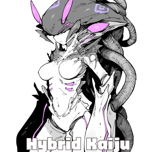 Hybrid Kaiju
patreon.com/posts/characte…

#MonsterGirls #KaijuGirls #characterdesign