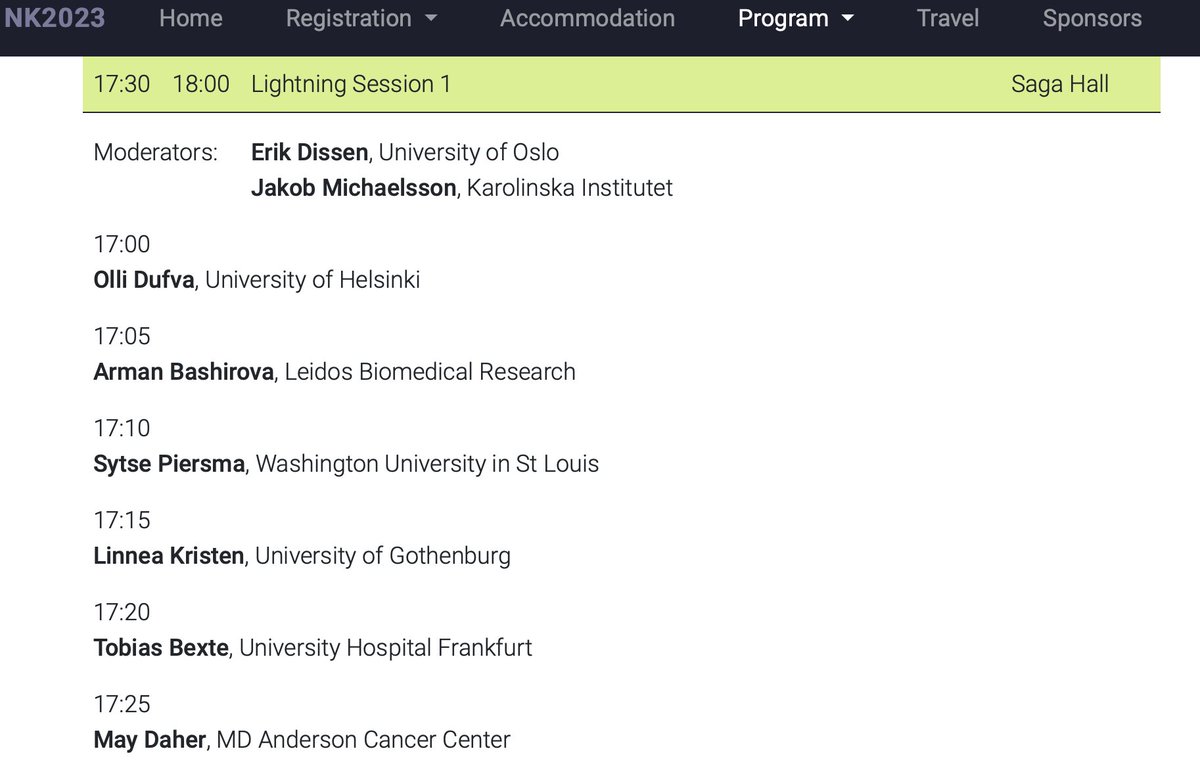 The most important and exciting meeting of all is getting closer #NK2023!🤩So happy to present update of our dual modified #CAR #NKcells #NKG2A #CRISPR #AML
Join Lightning Session #1 on Tuesday @jakmic2003 #ErikDissen @ollidufva #ArmanBashirova @SytseP #LinneaKristen @may_daher🔥