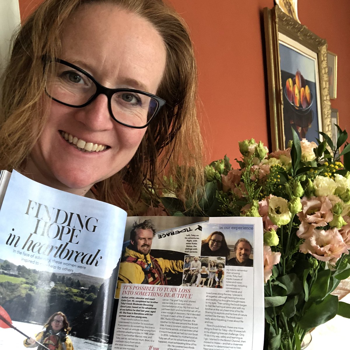 Daringly venturing where Toby wouldn’t have gone… this months @womanandhome magazine! A lovely article about both our adventures and the book. Thanks! @Summersdale #travelwriting #seakayaking #shippingforecast #adventures #Grief