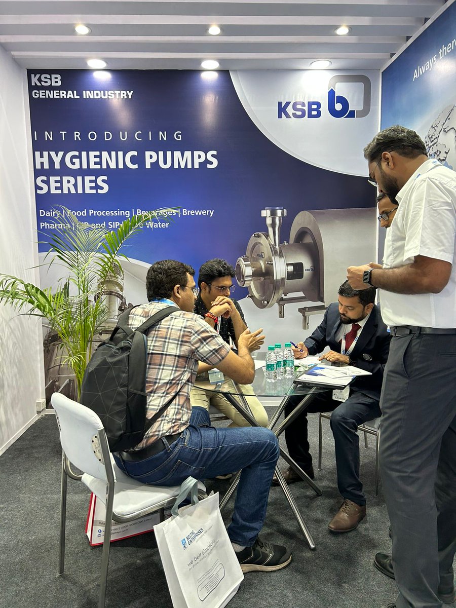 ksb_india's tweet photo. Please visit our #KSB Stall no. P-36, Hall no.: 2 at #ANUTEC-International Food Tech India'23 held at Bombay Exhibition Centre, Mumbai from 7th - 9th September and witness our latest product innovations in hygienic pumps.

#exhibition2023, #expo, #ksblimited #anutecindia2023 https://t.co/UxB0uGpDHw
