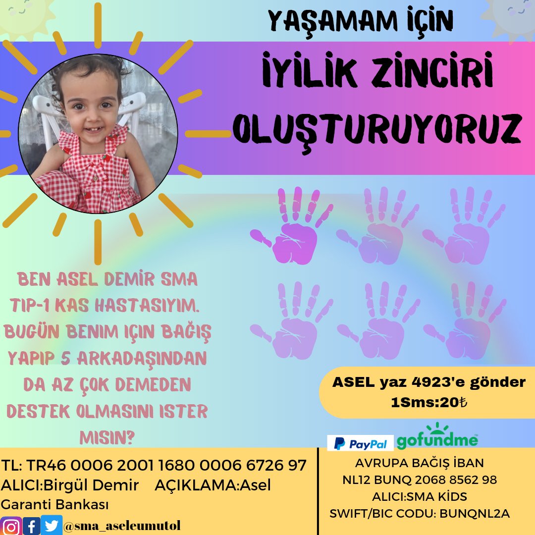 SmaAseleUmutOl's tweet image. ☘️Asel'in Umuda yolculuğunda verdiği mücadele için İyilik Zinciri Oluşturuyoruz!☘️

Bu akıma sende katıl 👇👋💚

#EnergyBill
#izenr
Kürtlere
#κακοκαιρια
#ebebek
Cübbeli
#dolar
#FenereYıldız6Numara
#Persembe
#taten
#OFSYM
#ธี่หยด 
#MasterchefAllStar