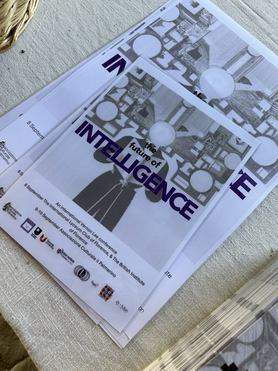A busy morning prepping for the Future of Intelligence! We have so many wonderful papers, performances and workshops that we are excited to share. @VernonLeeSoc #VernonLee