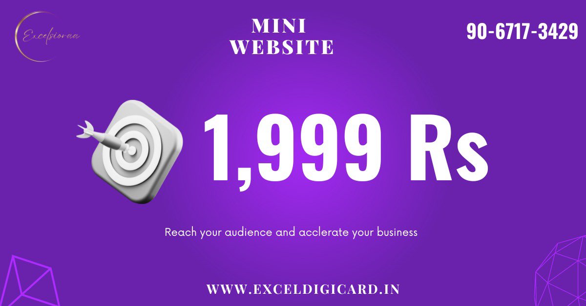 #MiniWebsite @ Just 1999!!