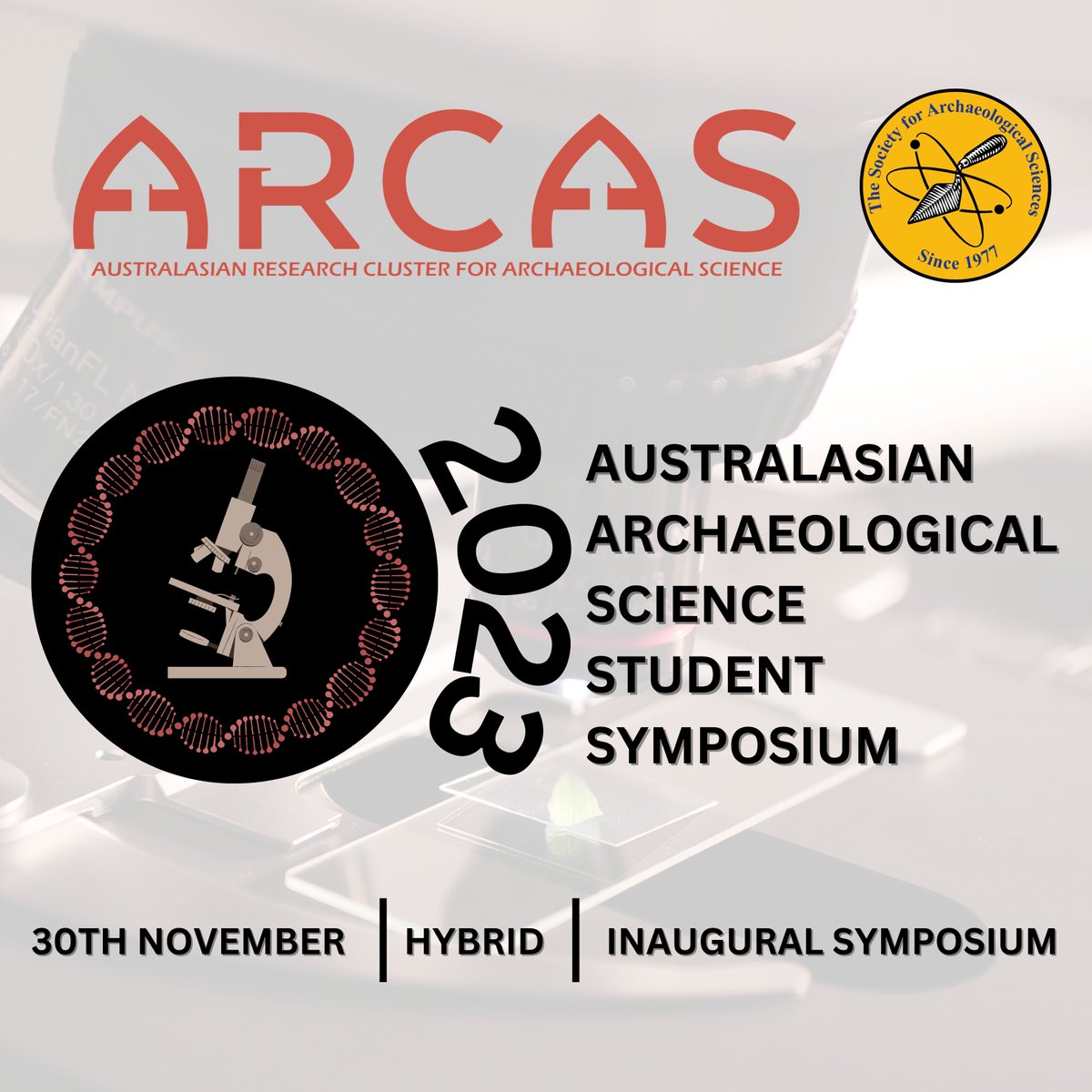 The Australasian Archaeological Science Student Symposium is NOW OPEN for registration! All students regardless of academic level can to submit an abstract on a project relating to archaeological science, completed or ongoing.  <a href="/ARCAS_news/">ARCAS</a> 
For more info: arcas.org.au/showcases/inau…