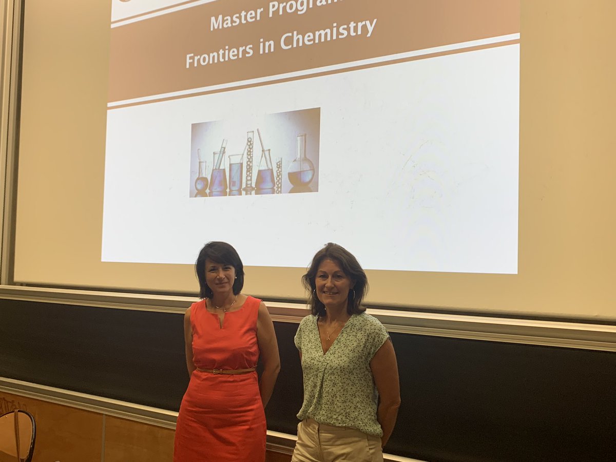 Giorgio Mattana (@mattana_giorgio) on Twitter photo Journée de rentrée du programme de Master de Chimie “Frontiers in Chemistry” ! Les directrices du Master : Prof. Mélanie Ethève-Quelquejeu et Prof. Aurélie Perrier-Pineau <a href="/EtheveMelanie/">Mélanie Etheve-Quelquejeu</a> <a href="/aurelie_perrier/">Aurélie Perrier</a> #rentree2023 Journée de rentrée du programme de Master de Chimie “Frontiers in Chemistry” ! Les directrices du Master : Prof. Mélanie Ethève-Quelquejeu et Prof. Aurélie Perrier-Pineau <a href="/EtheveMelanie/">Mélanie Etheve-Quelquejeu</a> <a href="/aurelie_perrier/">Aurélie Perrier</a> #rentree2023