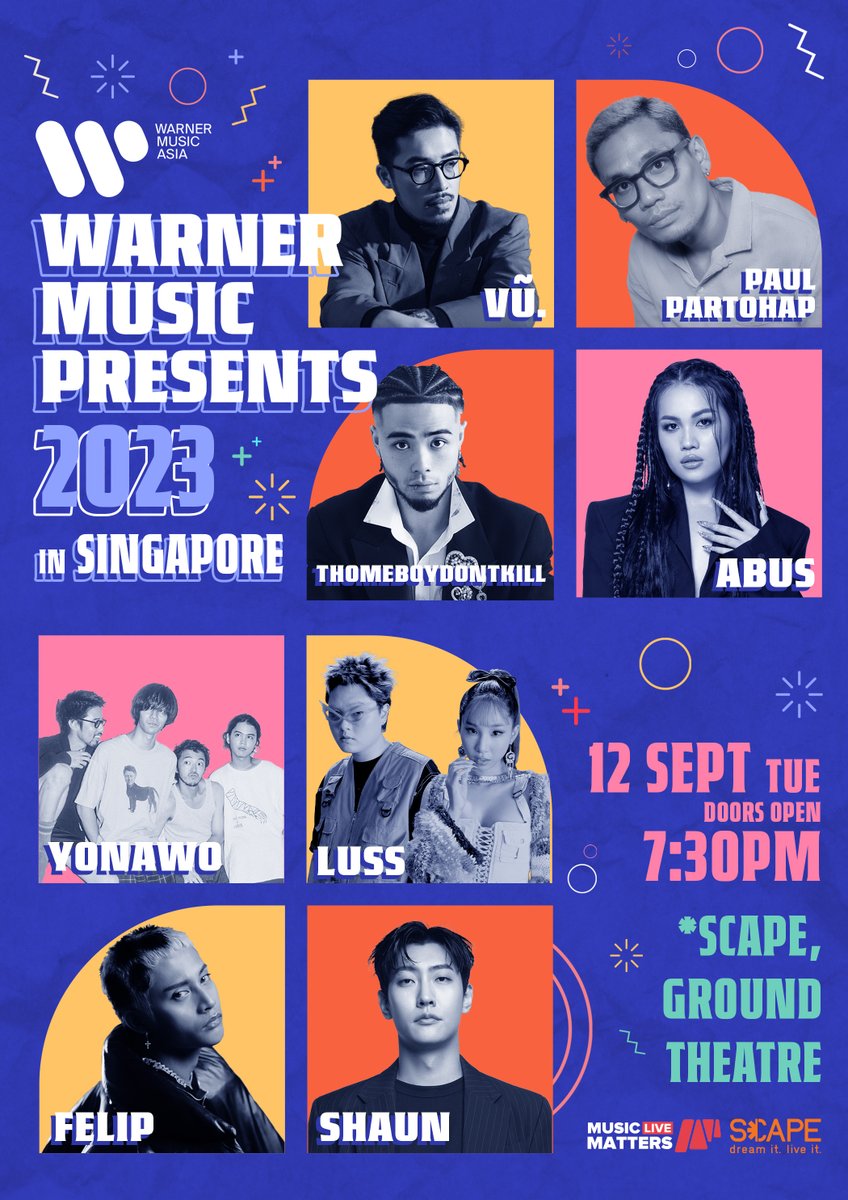 Catch me live at Warner Music Presents showcase at The Ground Theatre, *SCAPE in Singapore on Tuesday 12th September. 

Visit tinyurl.com/WMPXMML to secure your ticket. Hurry, tickets are limited, first come first served!