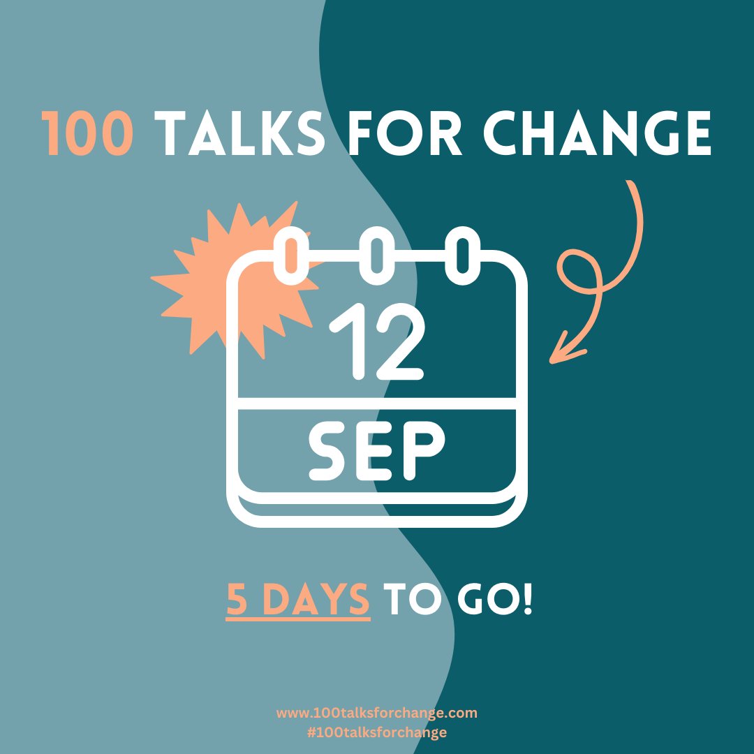 100 Talks For Change tweet media