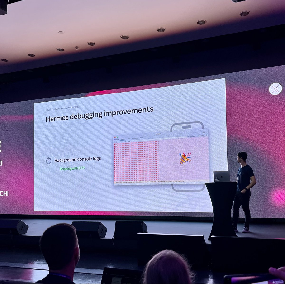 thymikee's tweet photo. React Native is catching up on the debugging game in 0.73 by leveraging Chrome Debugging Protocol natively following up on Expo's work 👏 https://t.co/WEbV85is7l