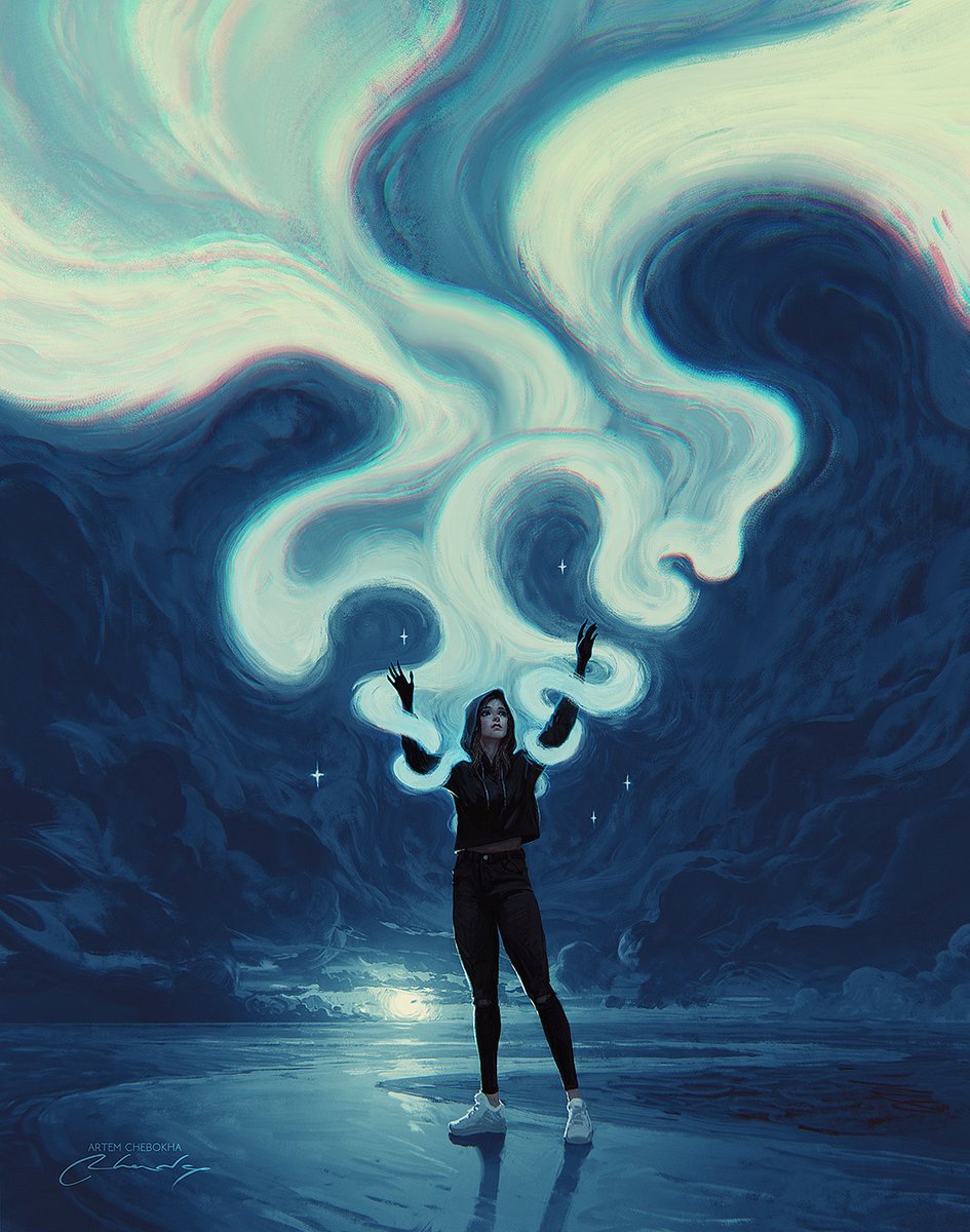 Good Morning! 
"Midnight Creator" 
#digitalart #rhads #symbolism