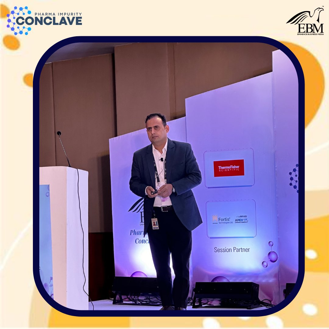 eminence_group9's tweet photo. An interesting Session on “WORKFLOW SOLUTIONS FOR GENOTOXIC ANALYSIS ” by Varun Khali from Thermofisher Scientific at Pharma Impurity Conclave 2023.
#eminencebusinessmedia #ebmpic #impurity https://t.co/bxqzCN02ry