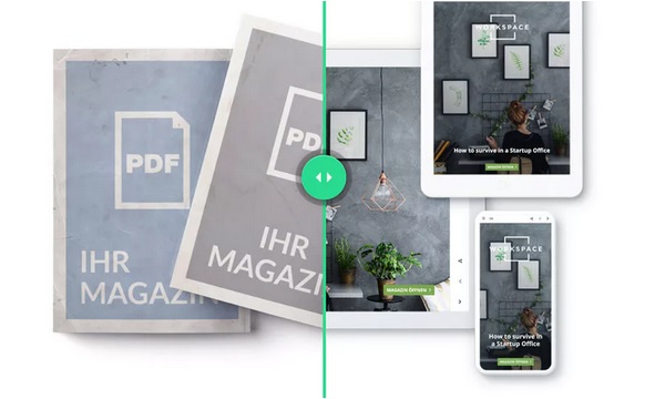 webmag_io's tweet image. Dem Aussterben von Print folgt der Verzicht auf PDFs, die eh häufig ins Leere laufen. Echte digitale Formate mit #Webmag sind interaktiv, responsiv, benötigen weder Speicher noch Software und werden Seiten-separat von Suchmaschinen erfasst. So geht’s:

👉 webmag.io/branchen/unter…