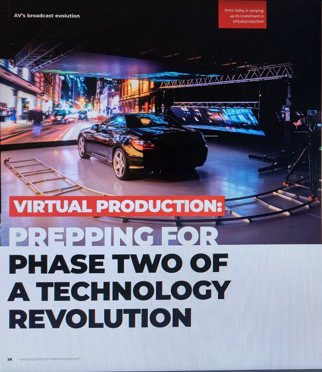 drivingplatesuk's tweet image. @drivingplatesuk is proud to supply Anna Valley @WeAreAnnaValley with 360 degree background driving plates as used on their Virtual Production LED Volume seen on the front cover of Installation Magazine @Install8ion #virtualproduction #ledvolume #vp #virtualstudio #unrealengine