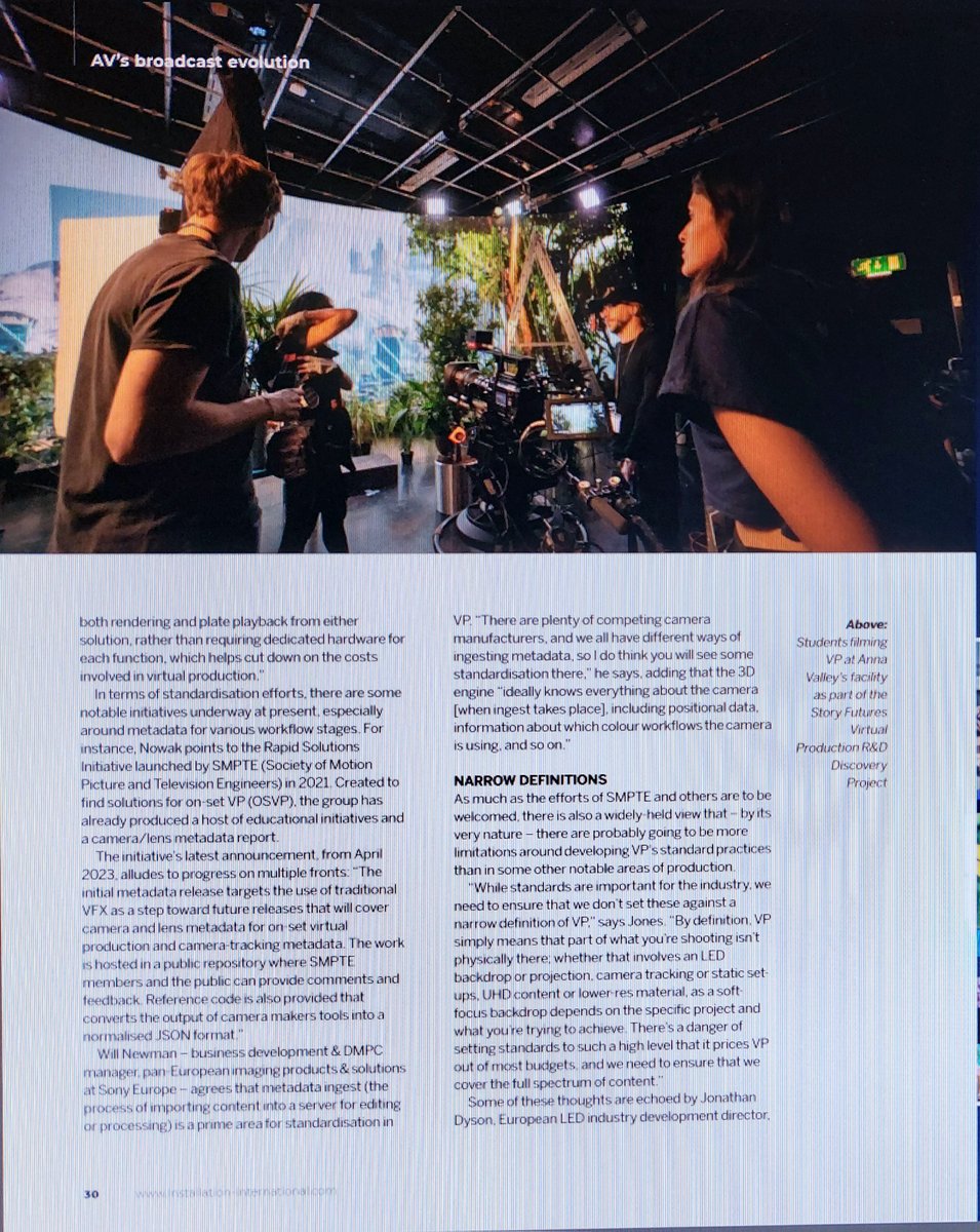 drivingplatesuk's tweet image. @drivingplatesuk is proud to supply Anna Valley @WeAreAnnaValley with 360 degree background driving plates as used on their Virtual Production LED Volume seen on the front cover of Installation Magazine @Install8ion #virtualproduction #ledvolume #vp #virtualstudio #unrealengine