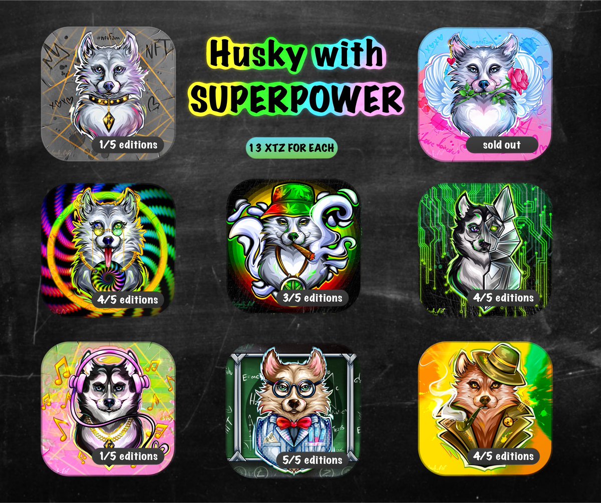 Collection
𝐇𝐮𝐬𝐤𝐲 𝐰𝐢𝐭𝐡 𝐒𝐮𝐩𝐞𝐫𝐩𝐨𝐰𝐞𝐫

13 $XTZ

Link in below ⇩