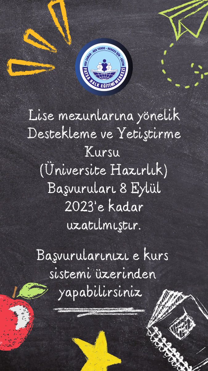 Başvuru için yarın son gün!