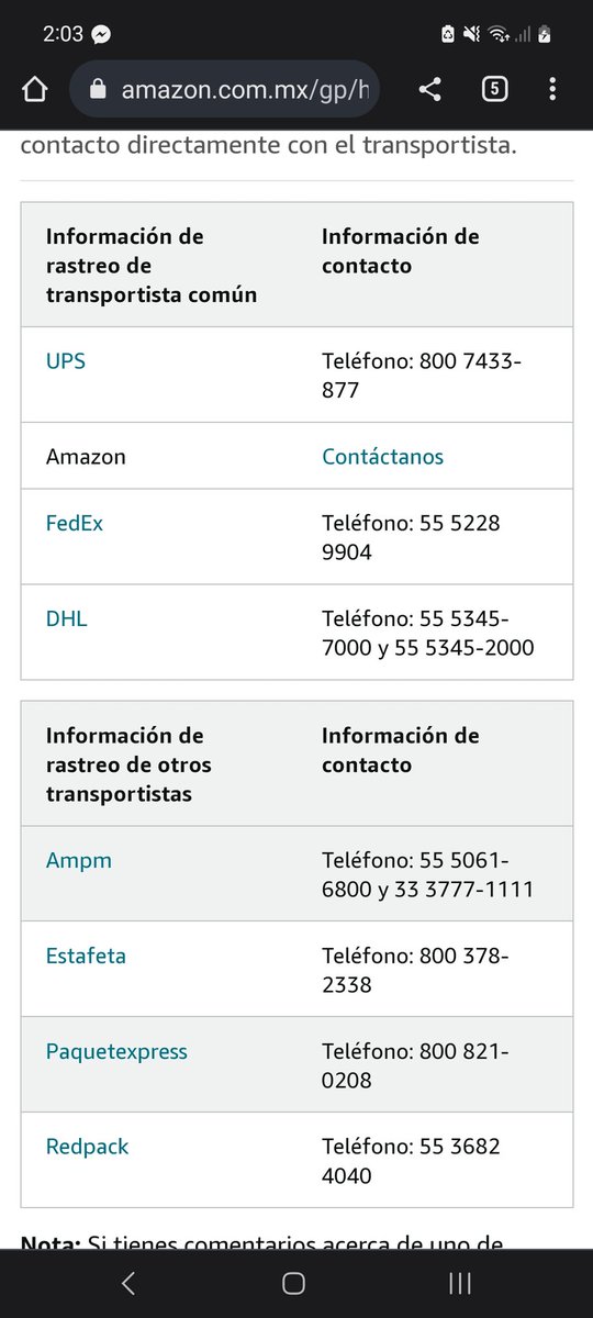 @AmazonHelp Apc Postal, no sé qué, no aparecen en sus transportistas, pedi ayuda por mensaje directo y no pudieron resolver mi problema. Pésimo servicio y poca información al cliente.