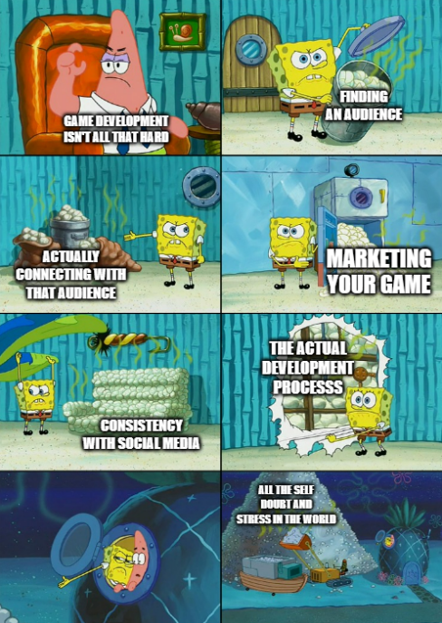 TheJackyMartin's tweet photo. So you want to be a game developer? 

Don't worry it's super easy... https://t.co/foroAYEc1I