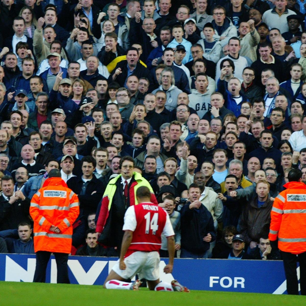 Thierry Henry: "Every time I see that photo, I see a new Tottenham fan getting angry at me."