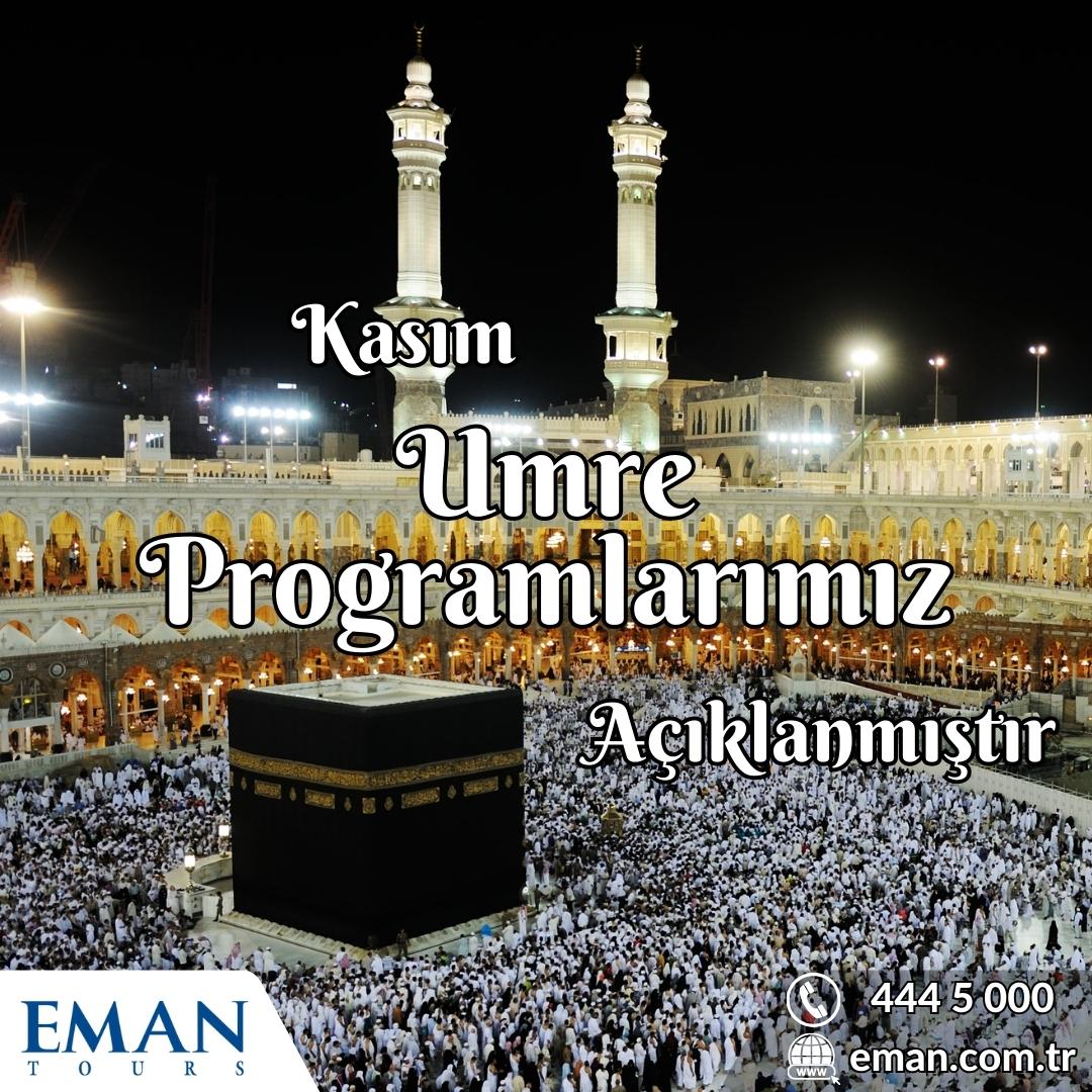 EmanTur's tweet photo. 📣 Kasım Umre Programları Açıklandı.
2023 #Kasım #Umre programlarına web sitemizden ulaşabilirsiniz.

https://t.co/epooL821NN

Detaylı bilgi ve kayıt için bizlere 444 5 000 numaralı telefondan ulaşabilir ya da info@eman.com.tr e-posta adresine yazabilirsiniz. https://t.co/yjz4dU7Mm5