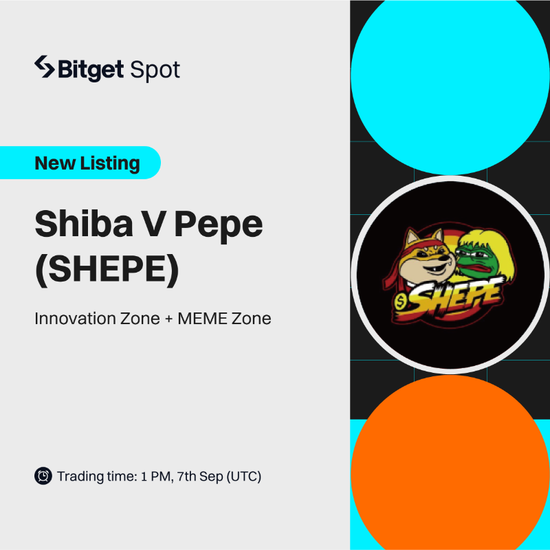 bitget's tweet photo. 🆕 Spot New Listing @shibavspepe

🔥 #Bitget will list $SHEPE/USDT on Sep 7, 1 PM UTC with 396 billion $SHEPE for you to grab!

✅ Deposit is now open

🎁 A total $100 #giveaway for 10 members! Just simply RT + TAG 3 friends.

Campaign info: https://t.co/ILHydnzmLT